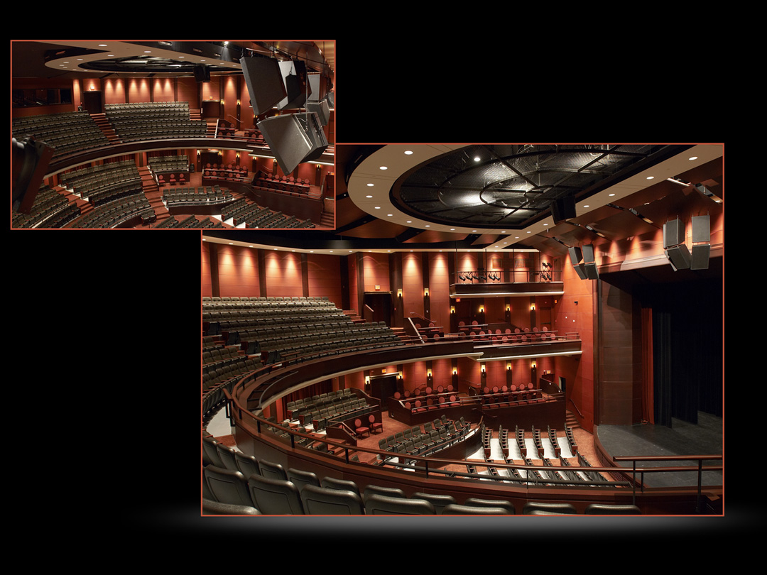Architectural Interior overview of main stage and seating-5