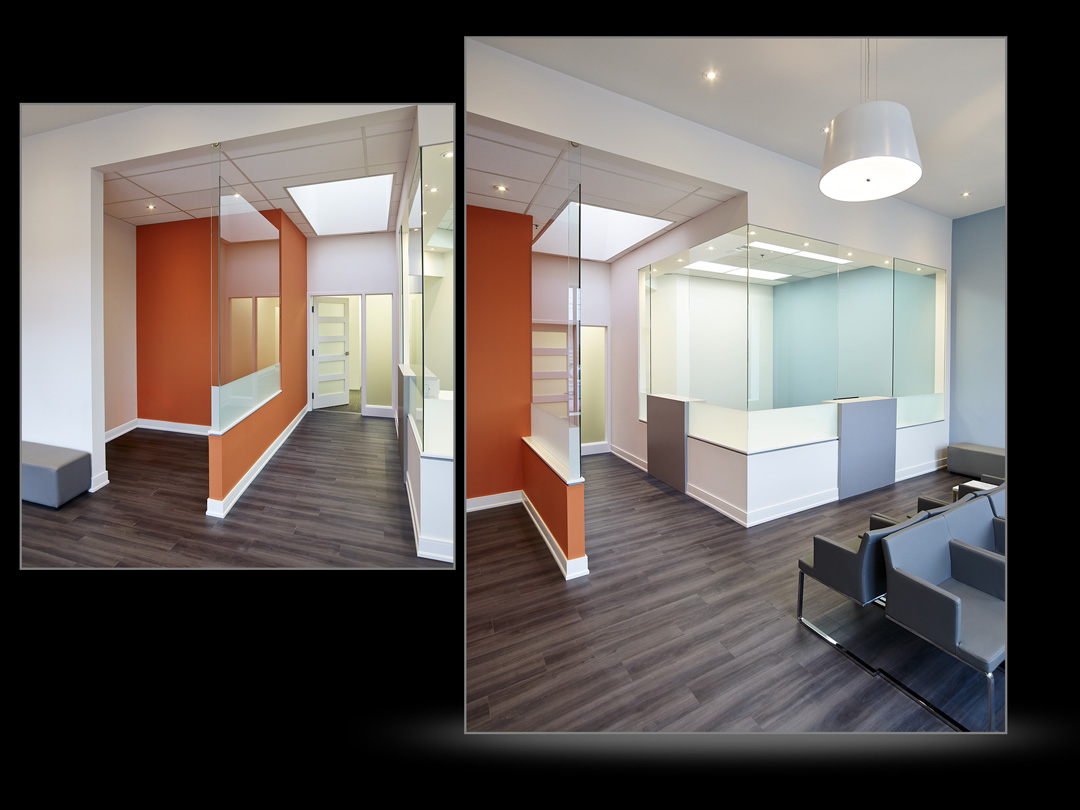 Architectural Interior of dental lobby and reception area-25