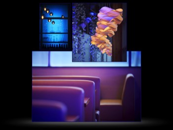 Architectural Interior of restaurant seating and lighting details-1