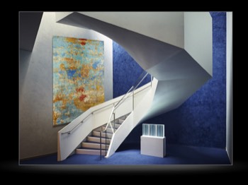 Architectural Interior of main stairway-4