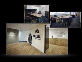 Architectural Interior of main entrance and office, work spaces-26