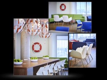 Architectural Interior of lounge and work spaces-27