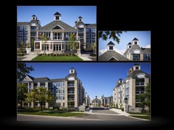 Architectural exterior overviews and details of condo complex-29