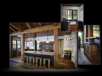  Interior view of custom kitchen in cottage country Muskoka Ontario Canada-6 
