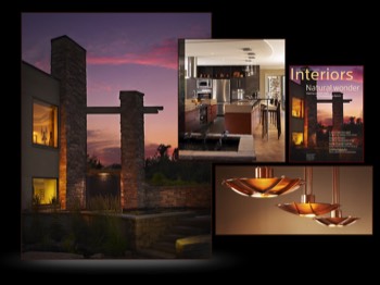  Architectural exterior at sunset and interior view of kitchen-21 