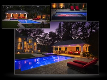  Architectural exterior of outdoor living area with pool and hot tube-41 