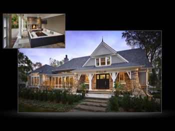  Architectural exterior showing outdoor living space and front view at dusk-66 
