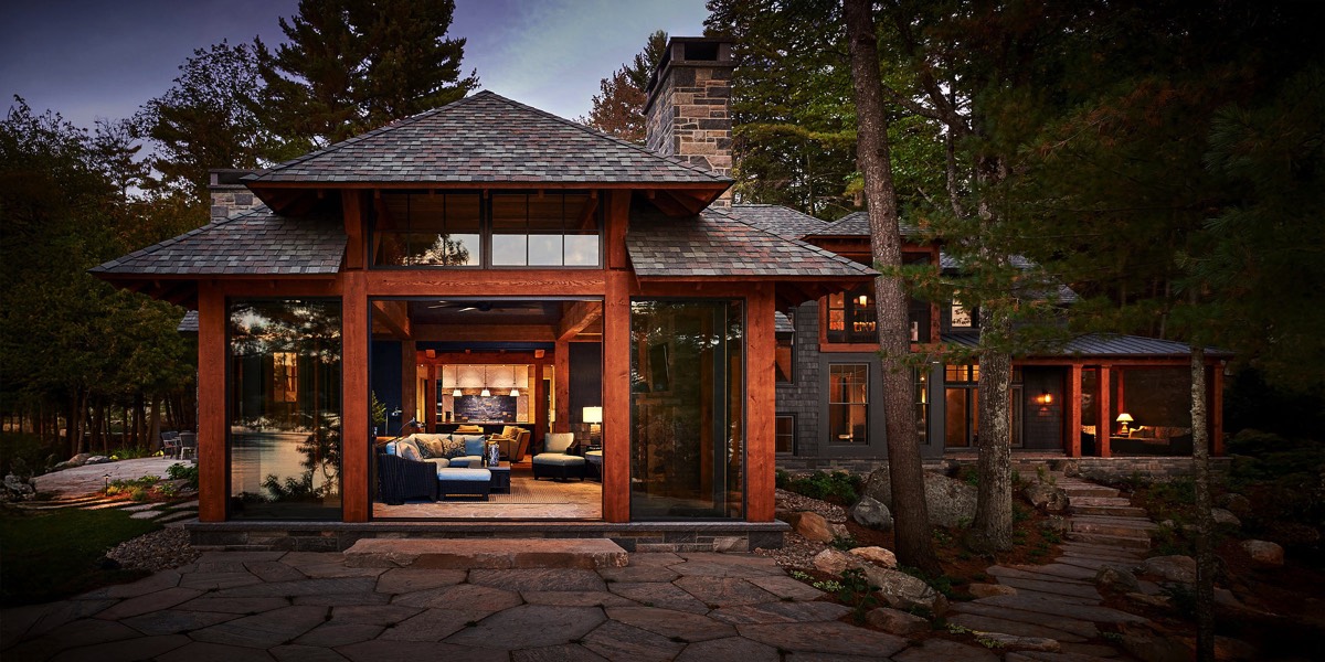 Architectural Photography of residential & commercial properties by Carole & Roy Timm Photography Muskoka Cottage