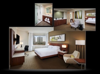 Hotel and Resort Photography Hampton Inn Timmins evening exterior, lobby and front desk-24