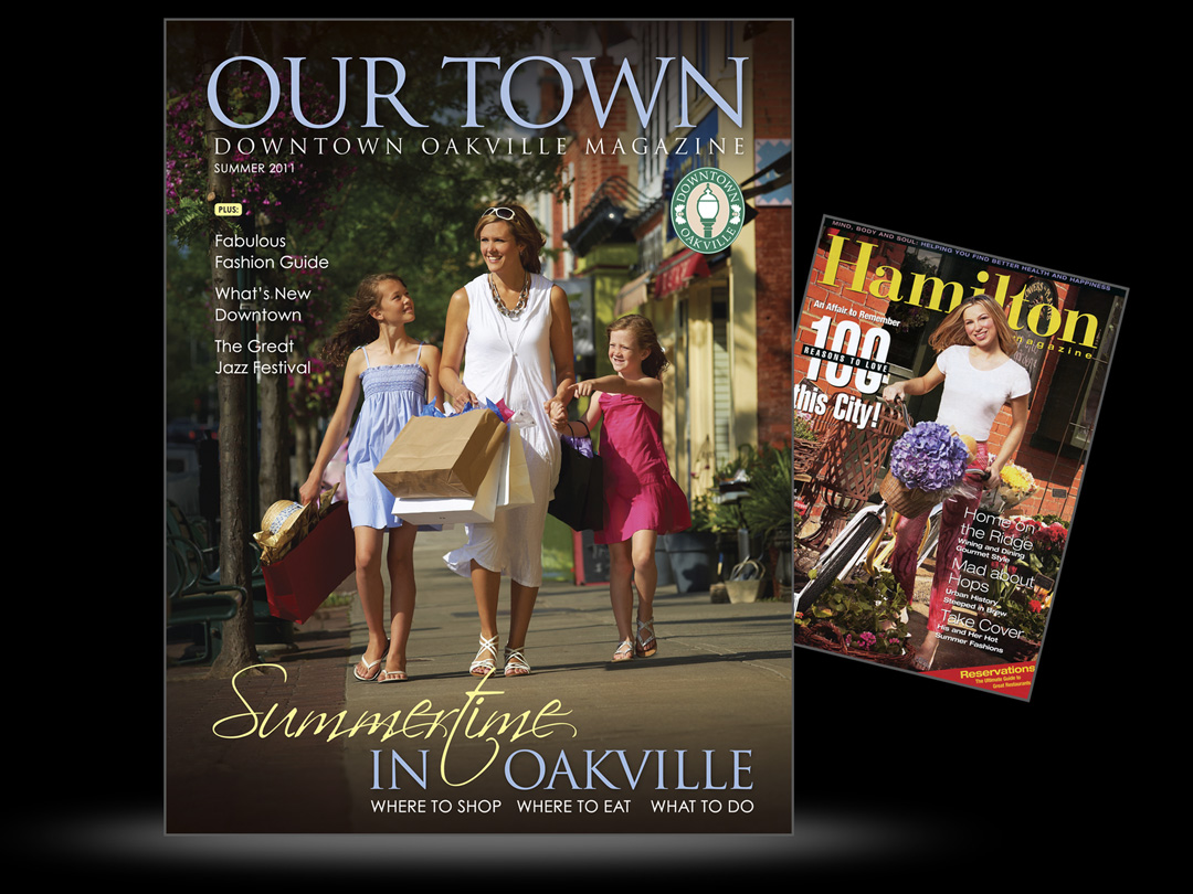 Editorial Portrait Photography and Head Shots women and kids walking in downtown Oakville-11