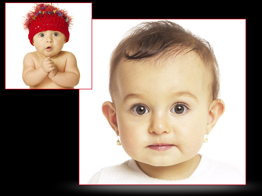 Editorial Portrait Photography and Head Shots of babies faces-18