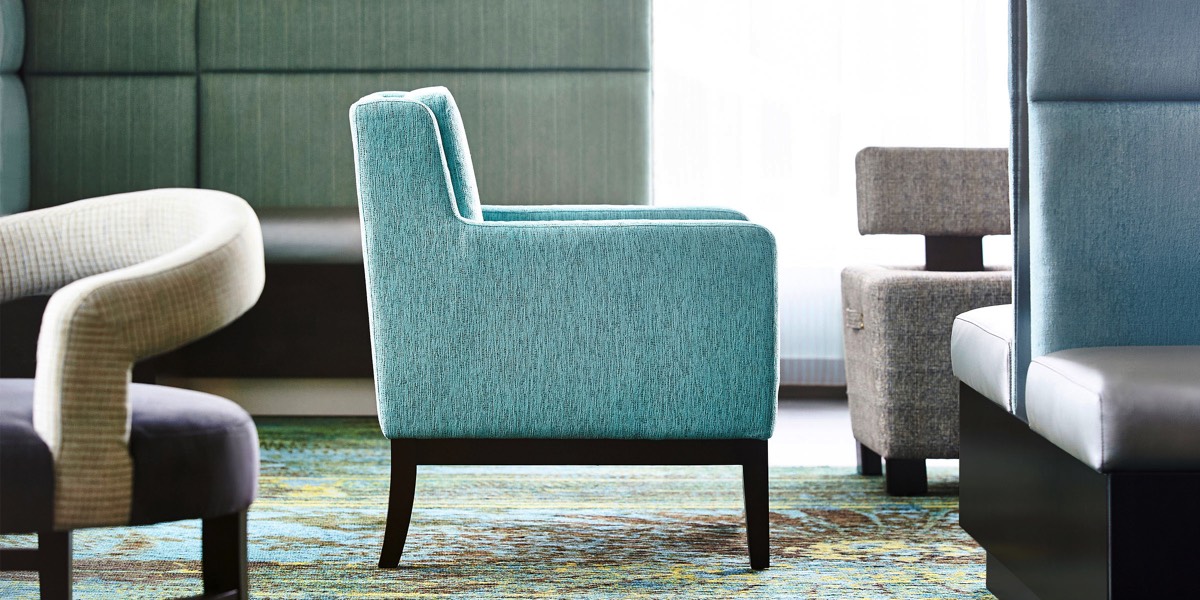 Hotel and Resort Photographer Marriott Approved Carole & Roy Timm Photography blue chair