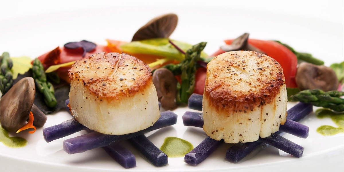 Hotel and Resort Photographer Marriott Approved Carole & Roy Timm Photography F&B Scallops