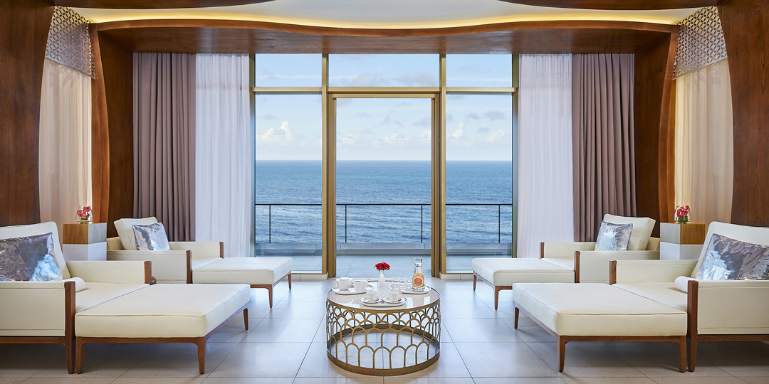 Accor SO Hotel Havana Cuba spa lounge with ocean view